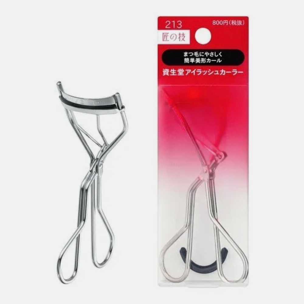 Shiseido Makeup Eyelash Curler 213 w/ Refill Rubber Pad Made in Japan